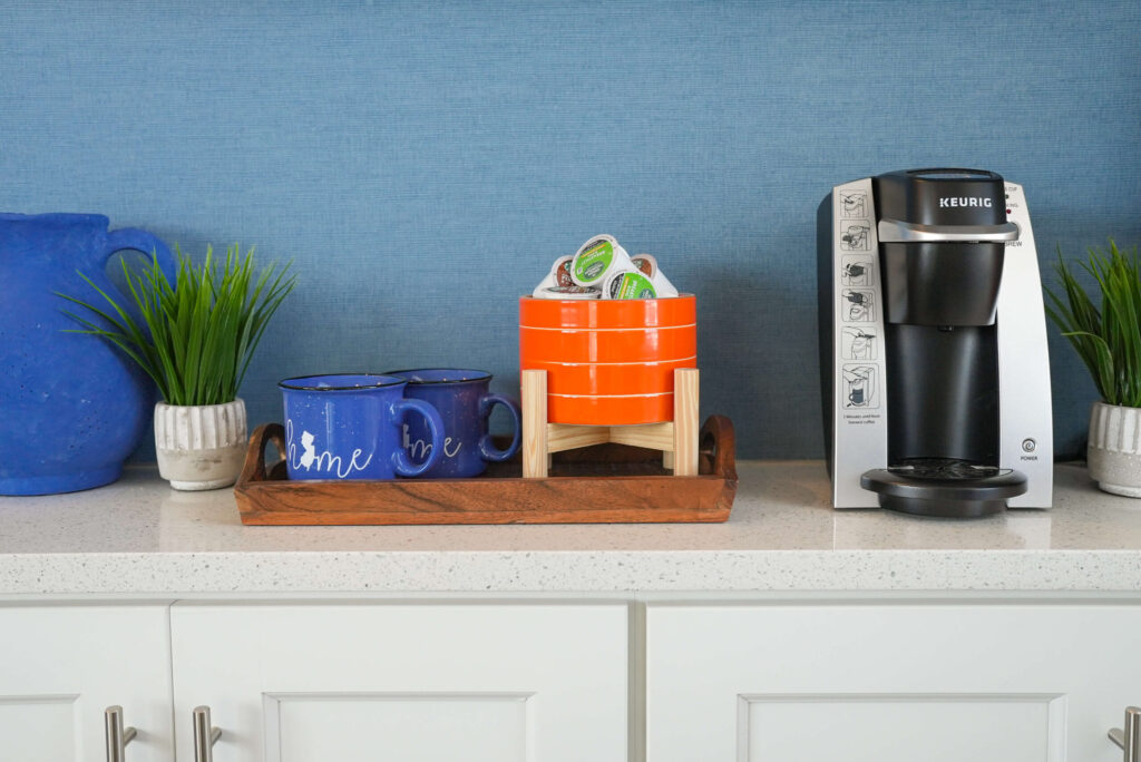 Keurig machine with coffee pods