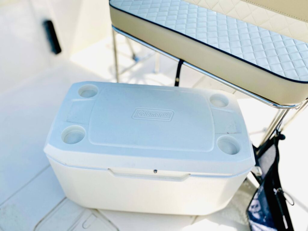 Coleman white cooler