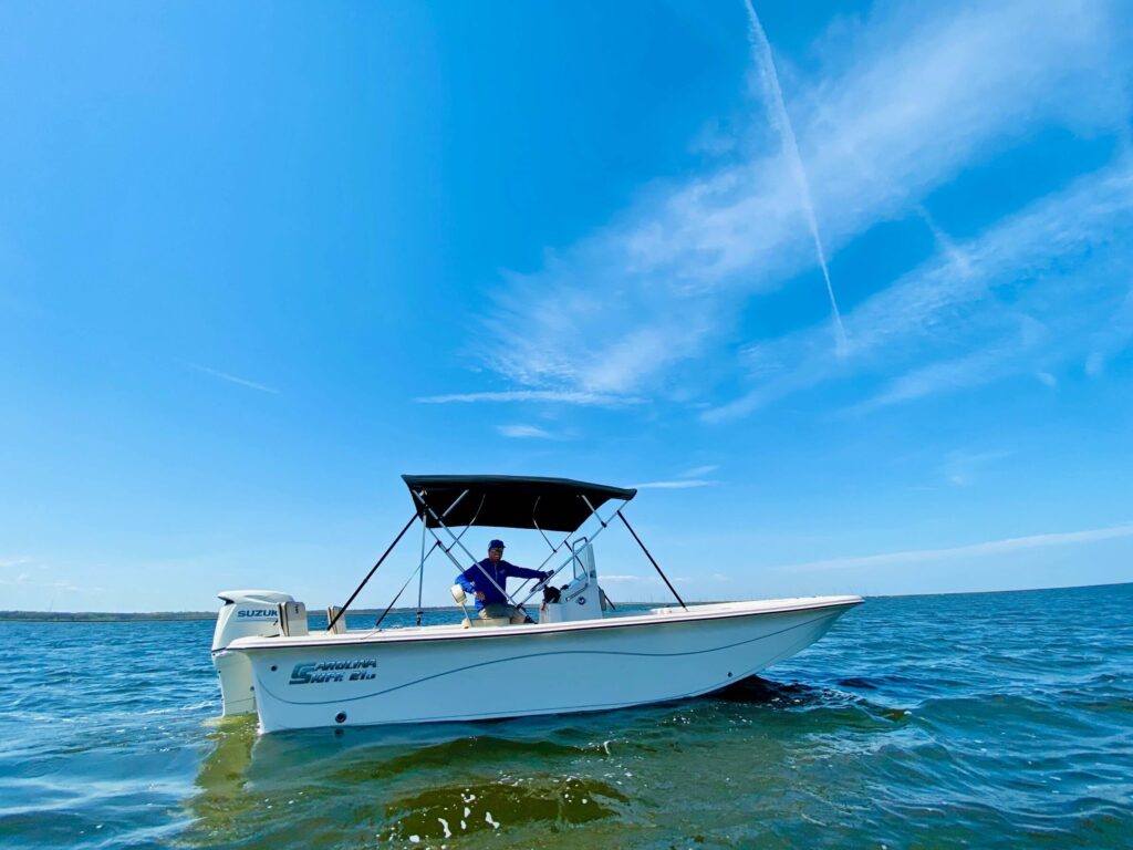 Man on a boat