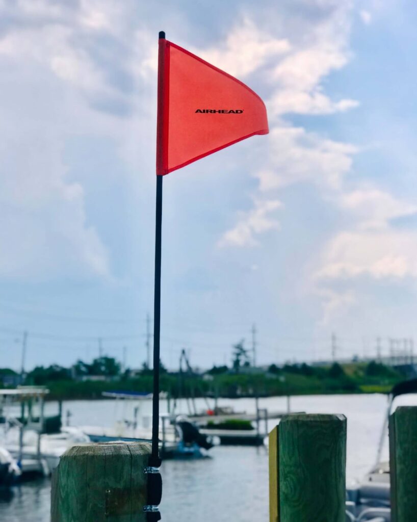 Red boat flag