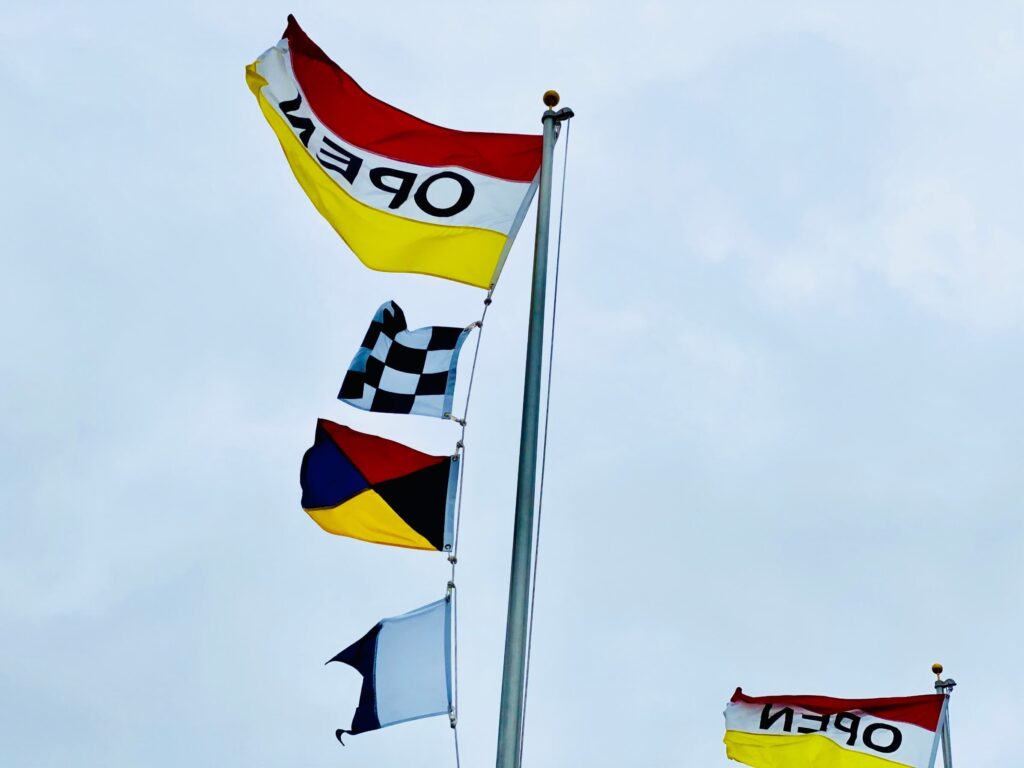 Open flags