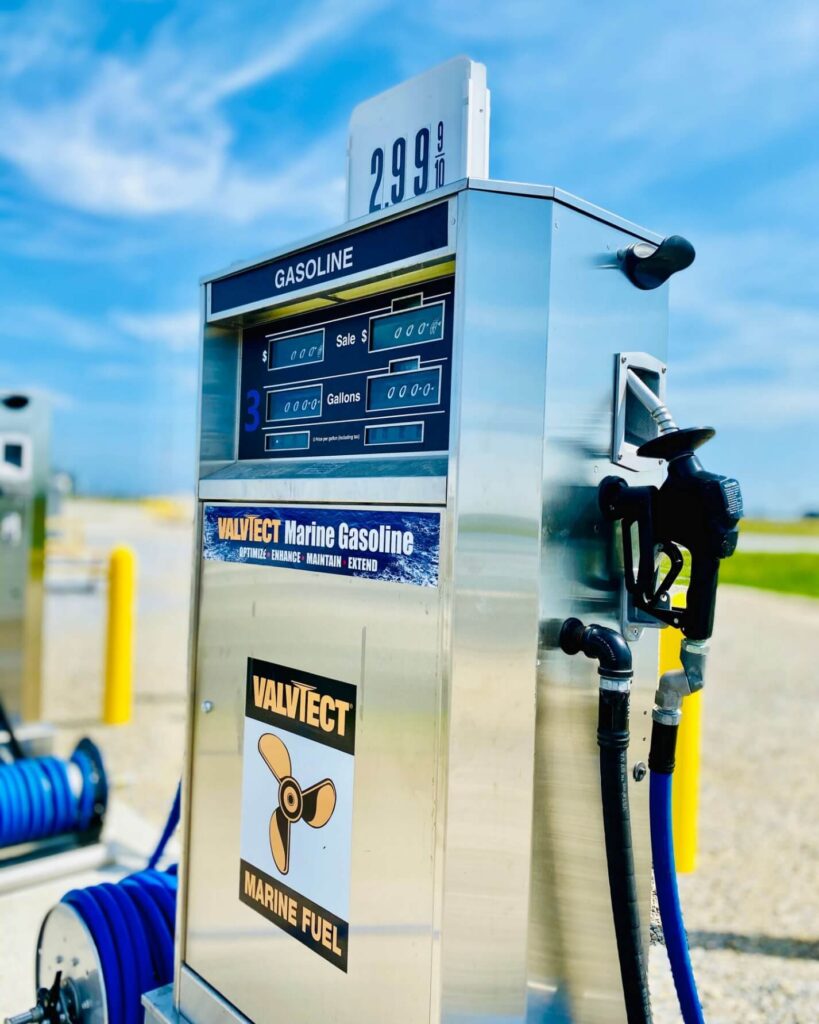 Marina fuel station