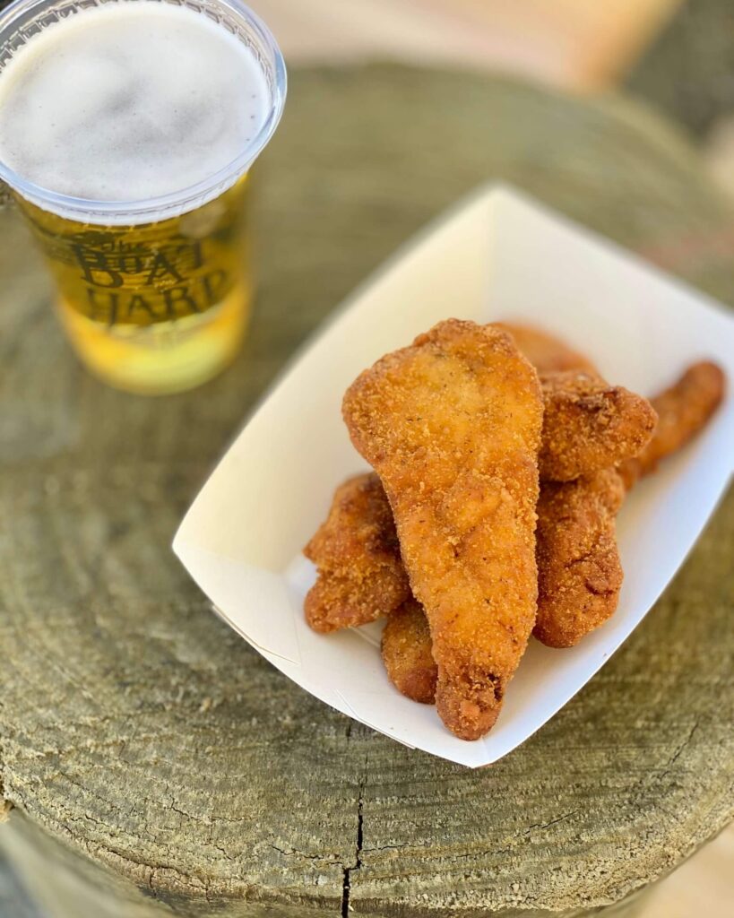 Bar food with beer