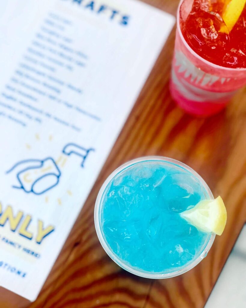 Tropical colorful drinks