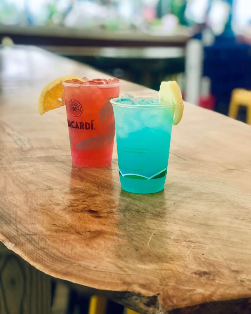 Colorful cocktails