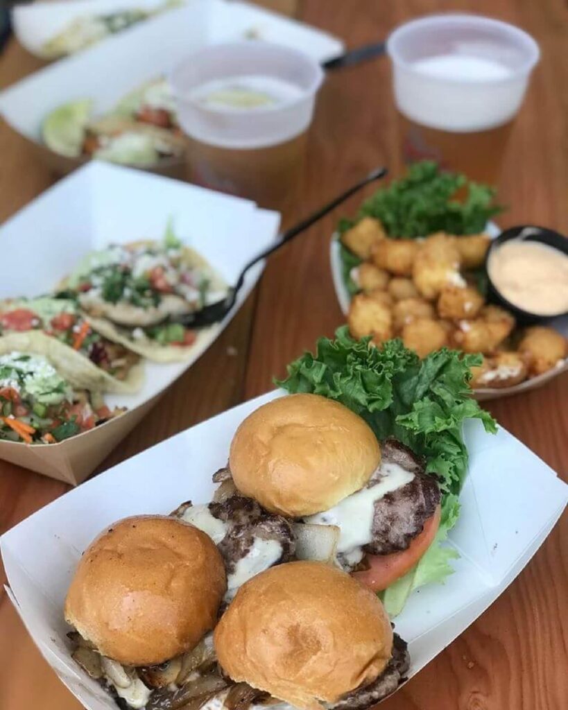Burgers and tater tots