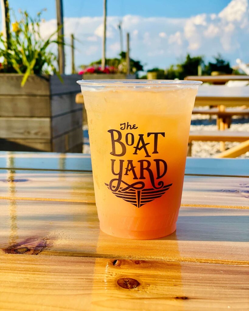 The Boatyard orange cocktail